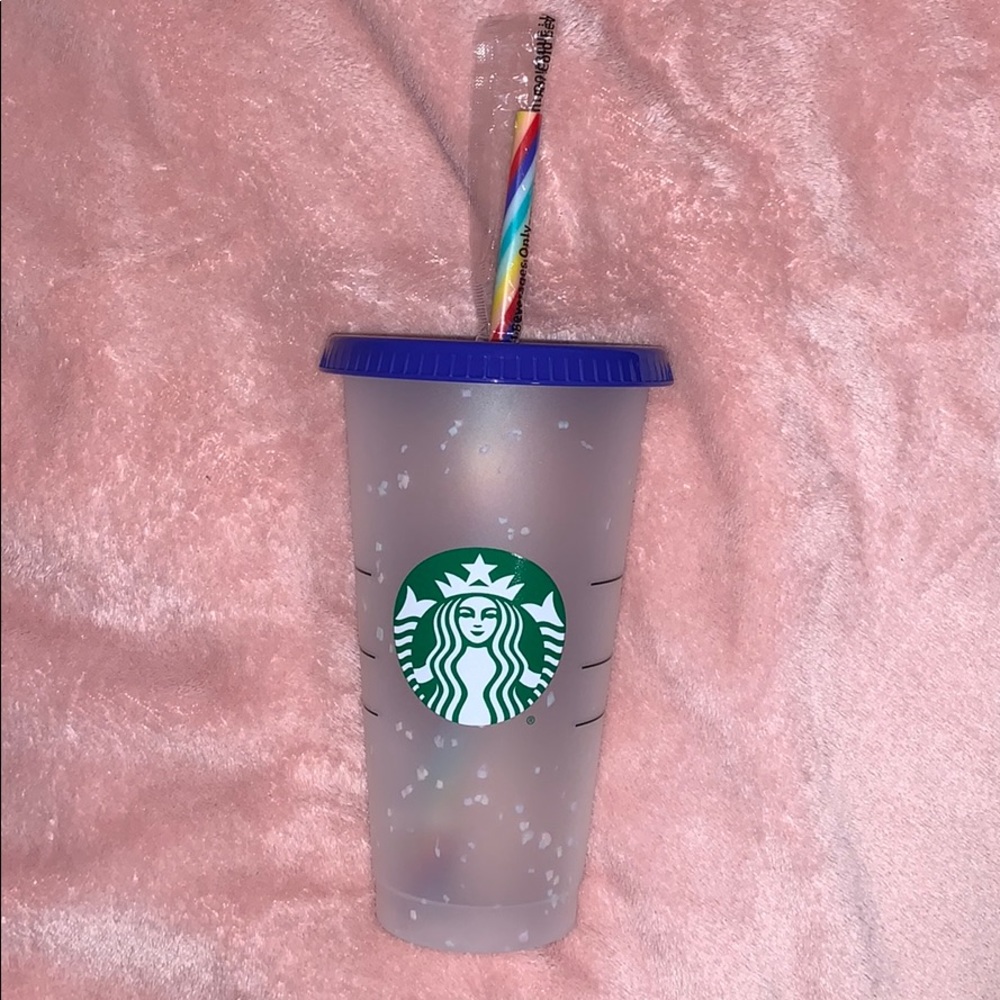 Starbucks Color changing confetti cup